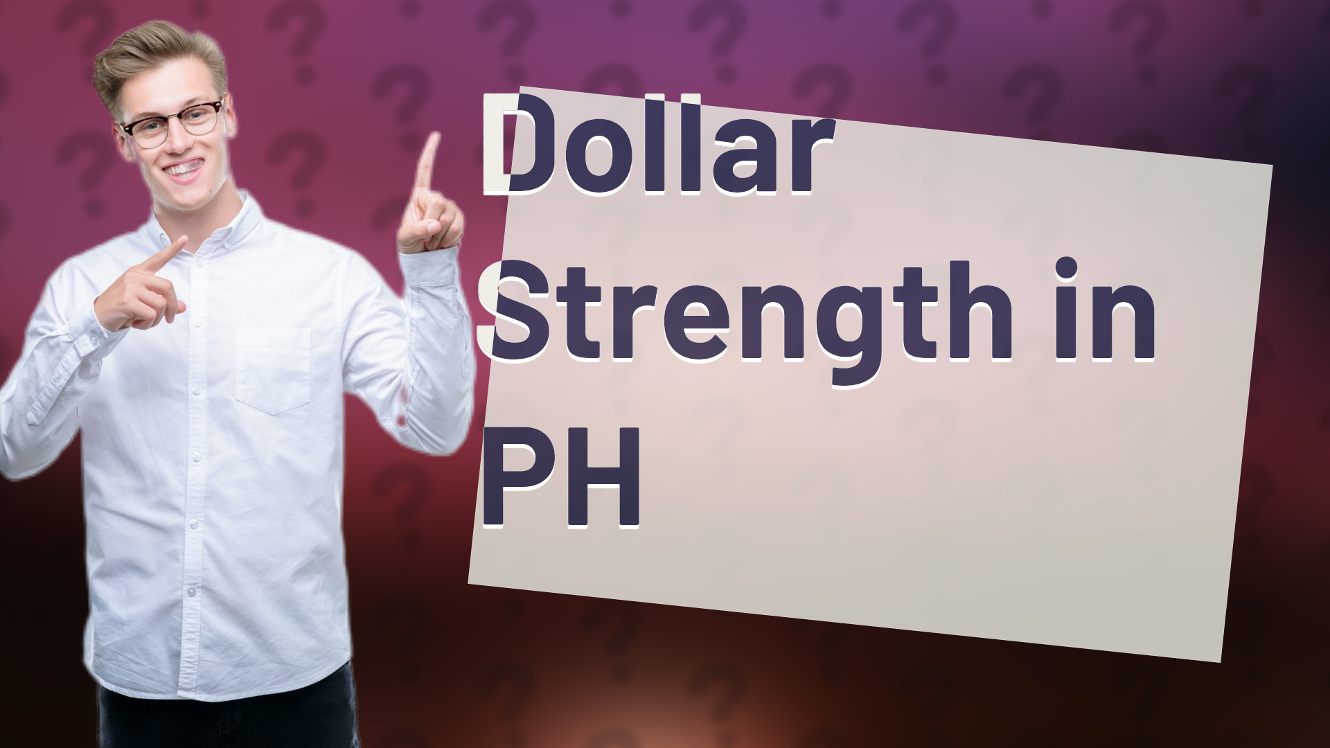 Dollar Strength in PH