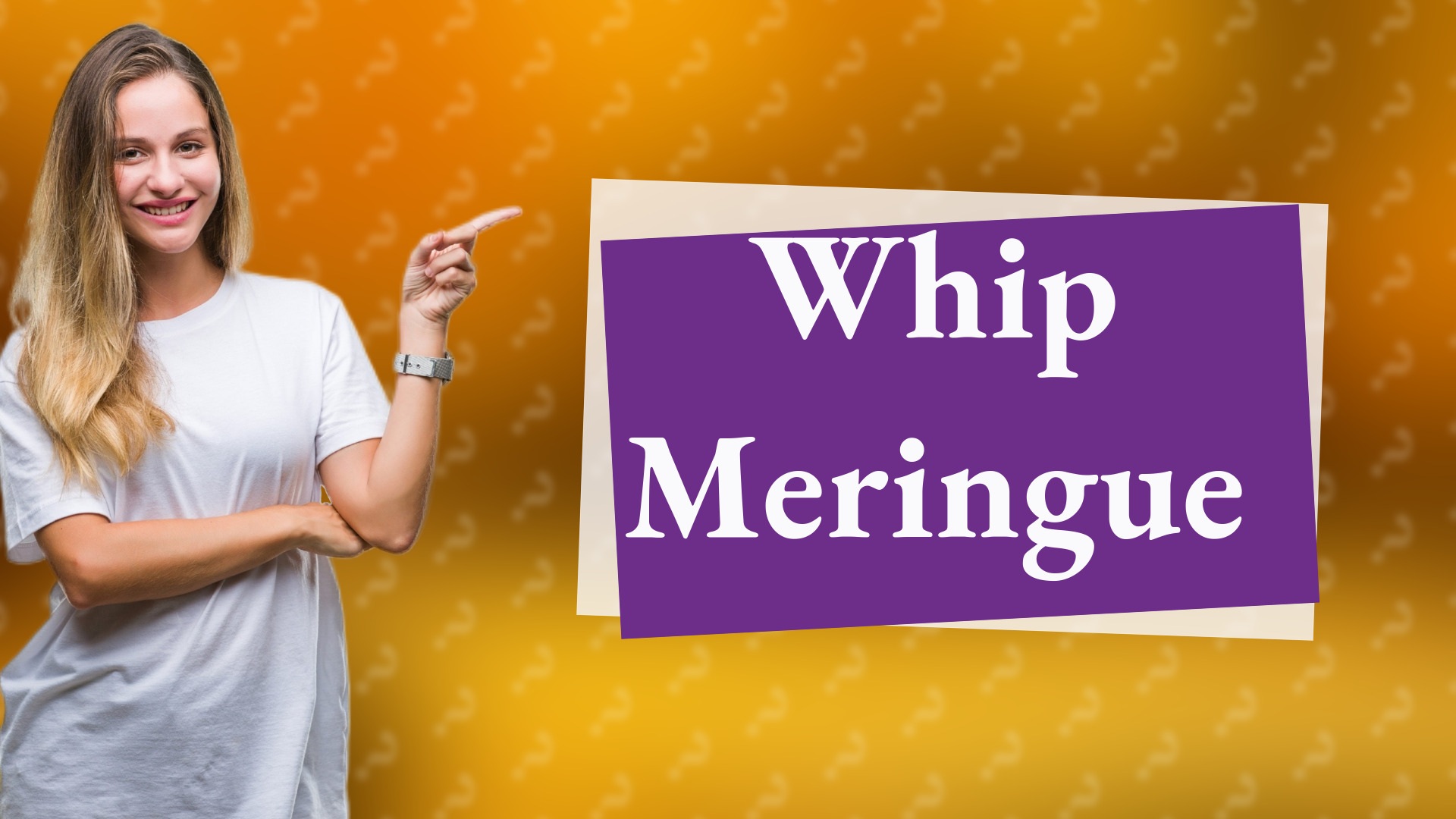 Whip Meringue