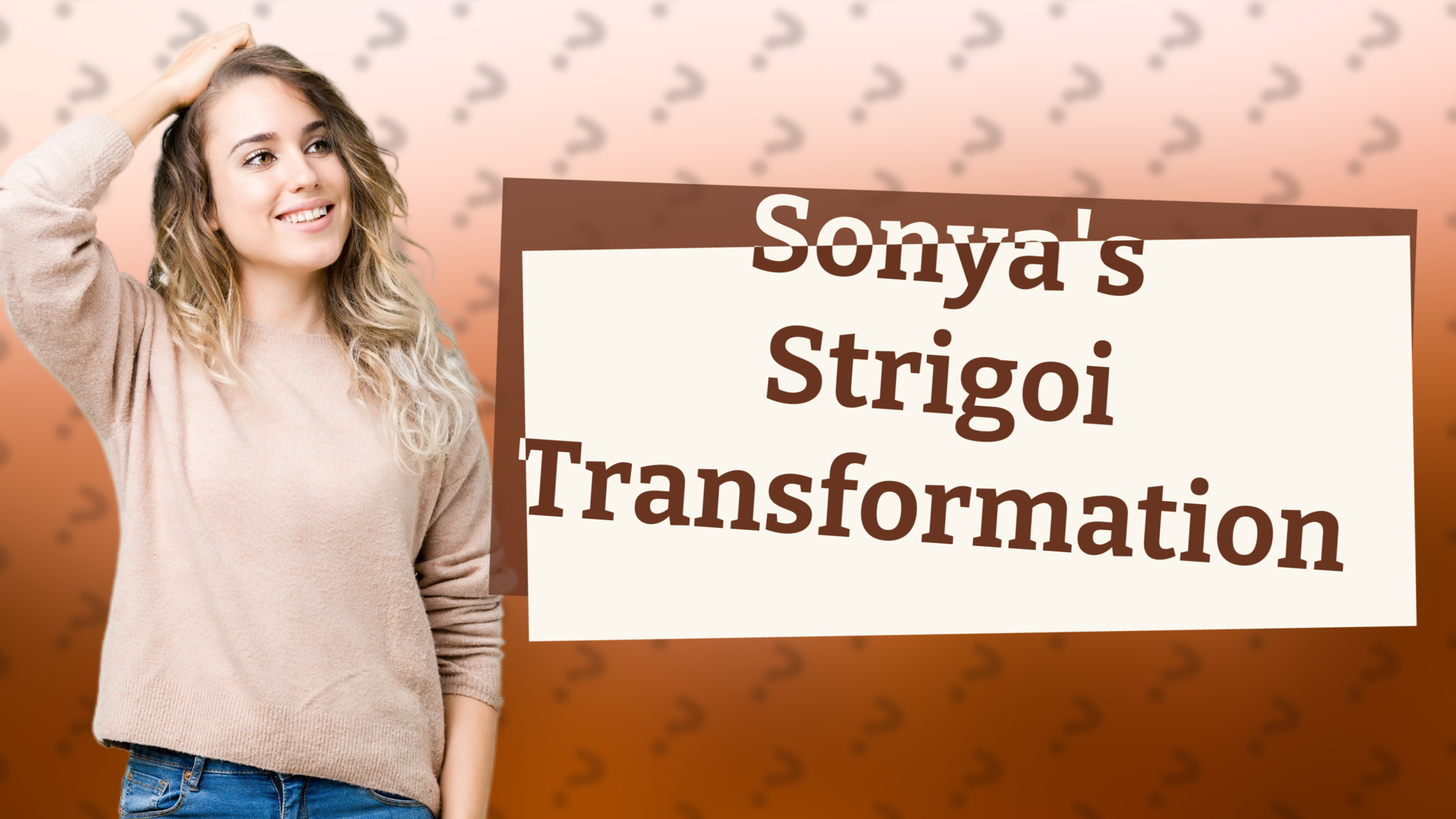 Sonya's Strigoi Transformation