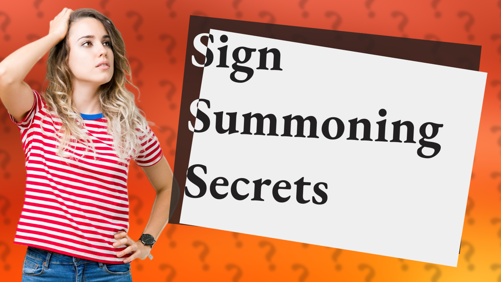 Sign Summoning Secrets