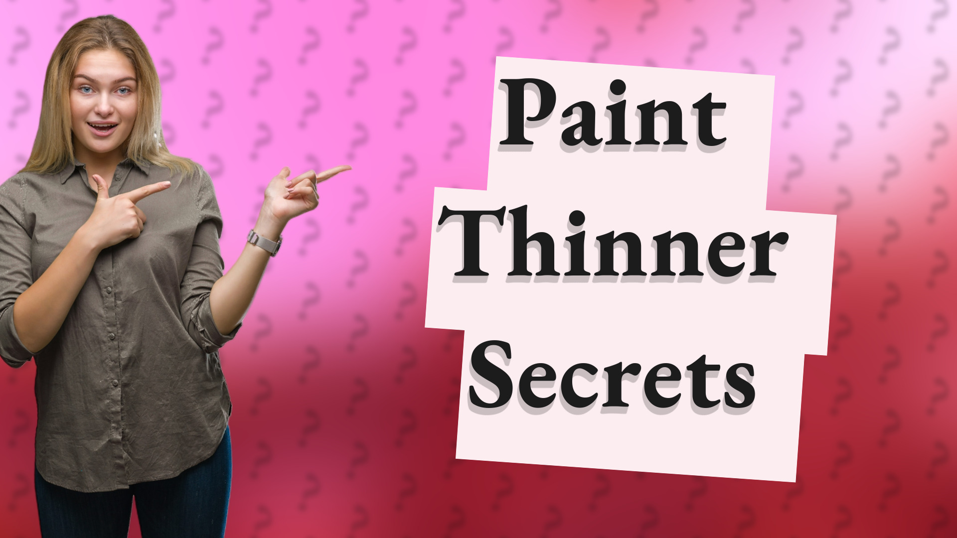 Paint Thinner Secrets
