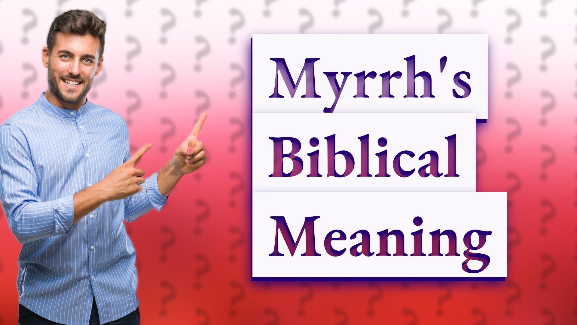 Myrrh's Biblical Meaning