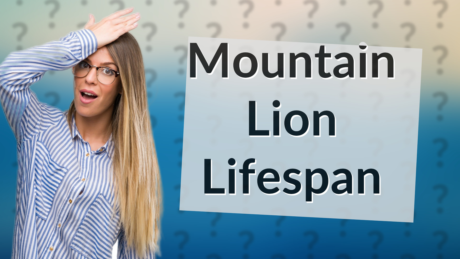 Mountain Lion Lifespan