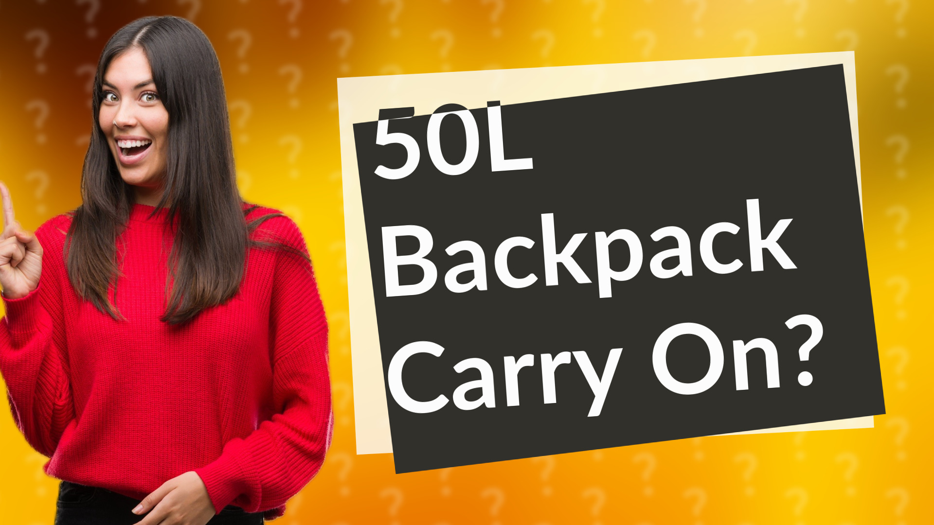 50L Backpack Carry On?