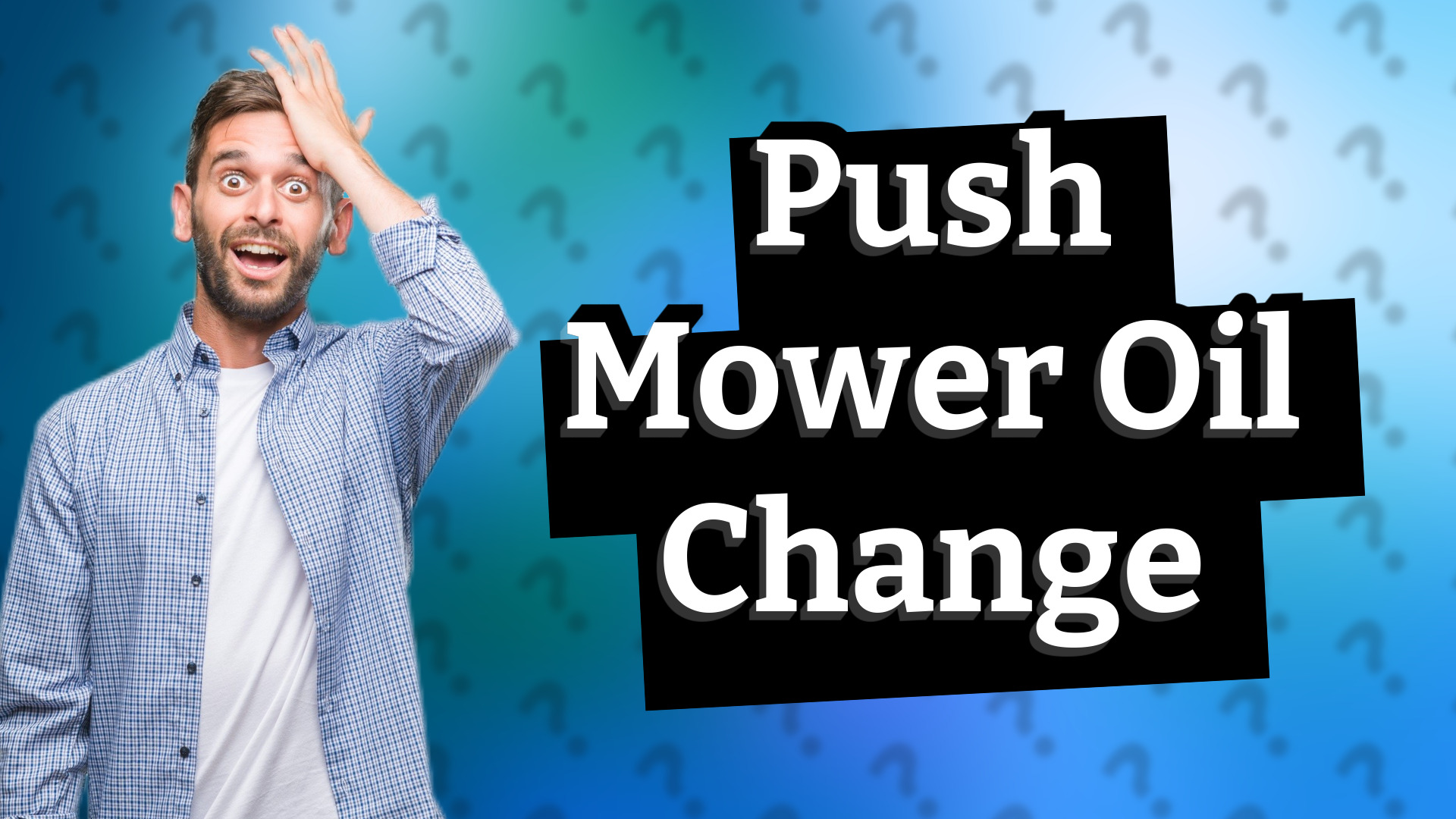 Push Mower Oil Change