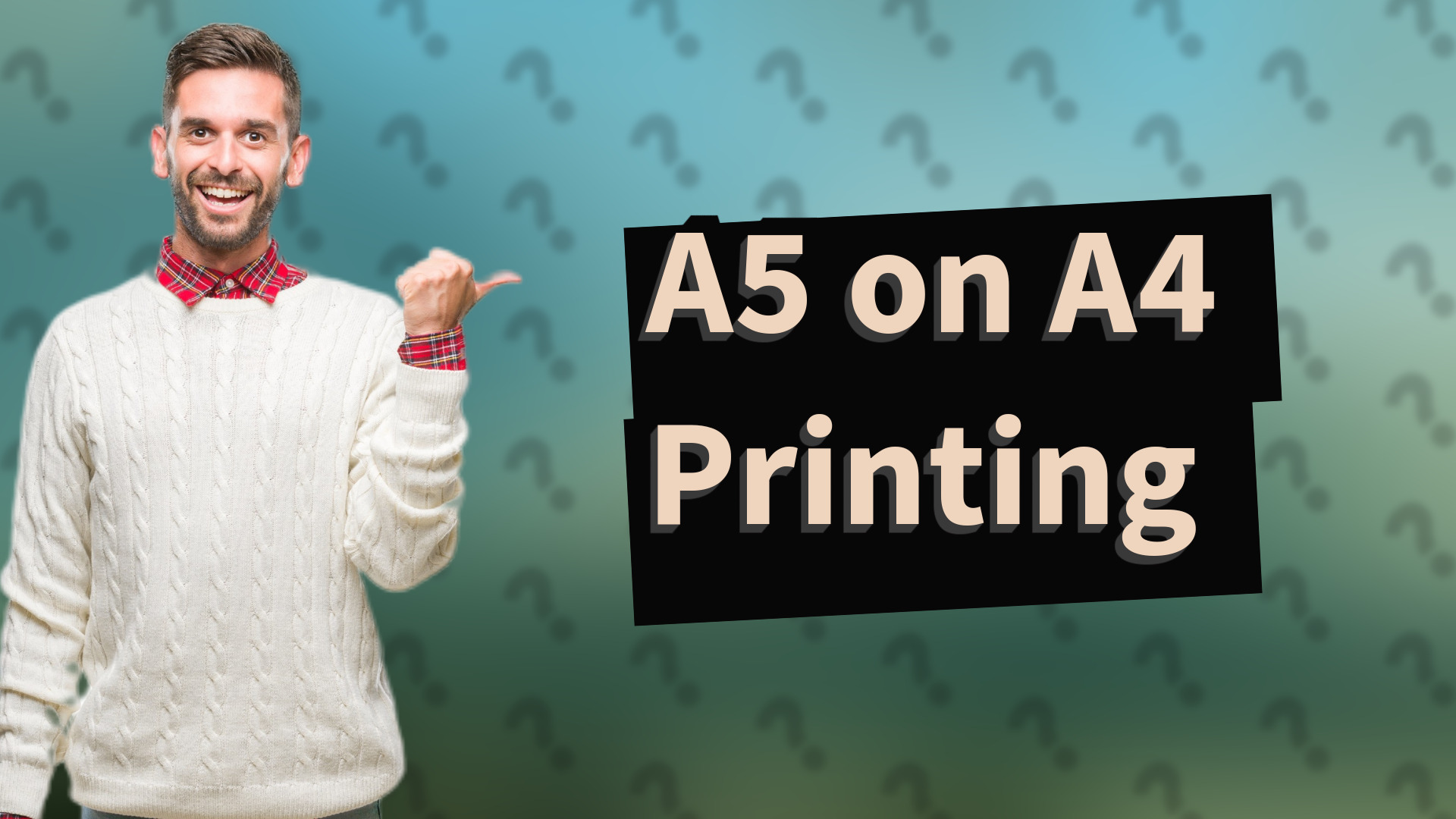 A5 on A4 Printing