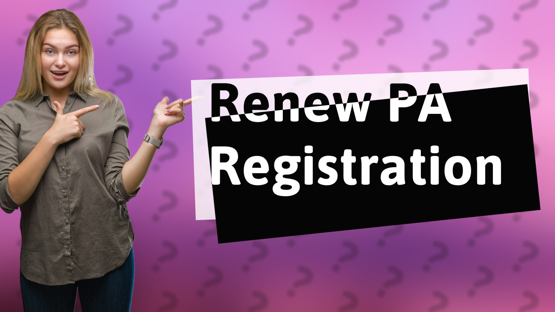 Renew PA Registration