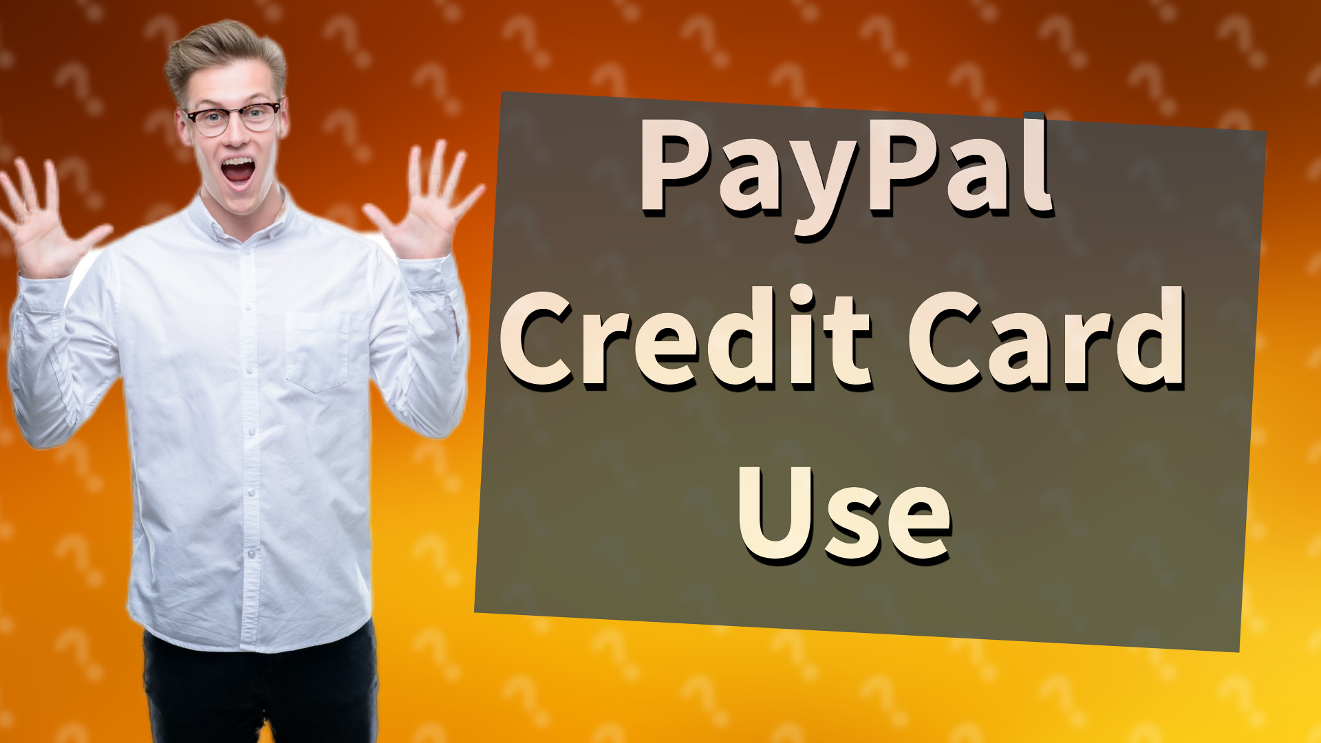 PayPal Credit Card Use
