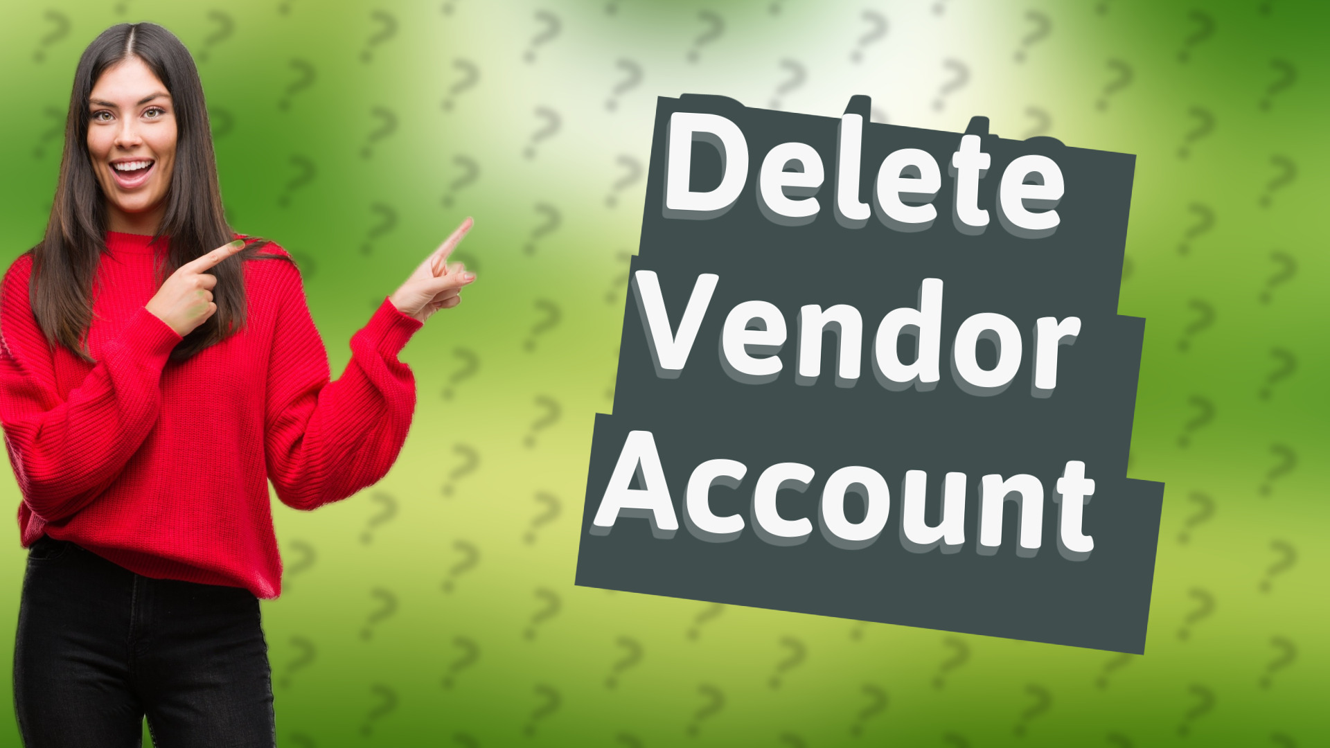 Delete Vendor Account