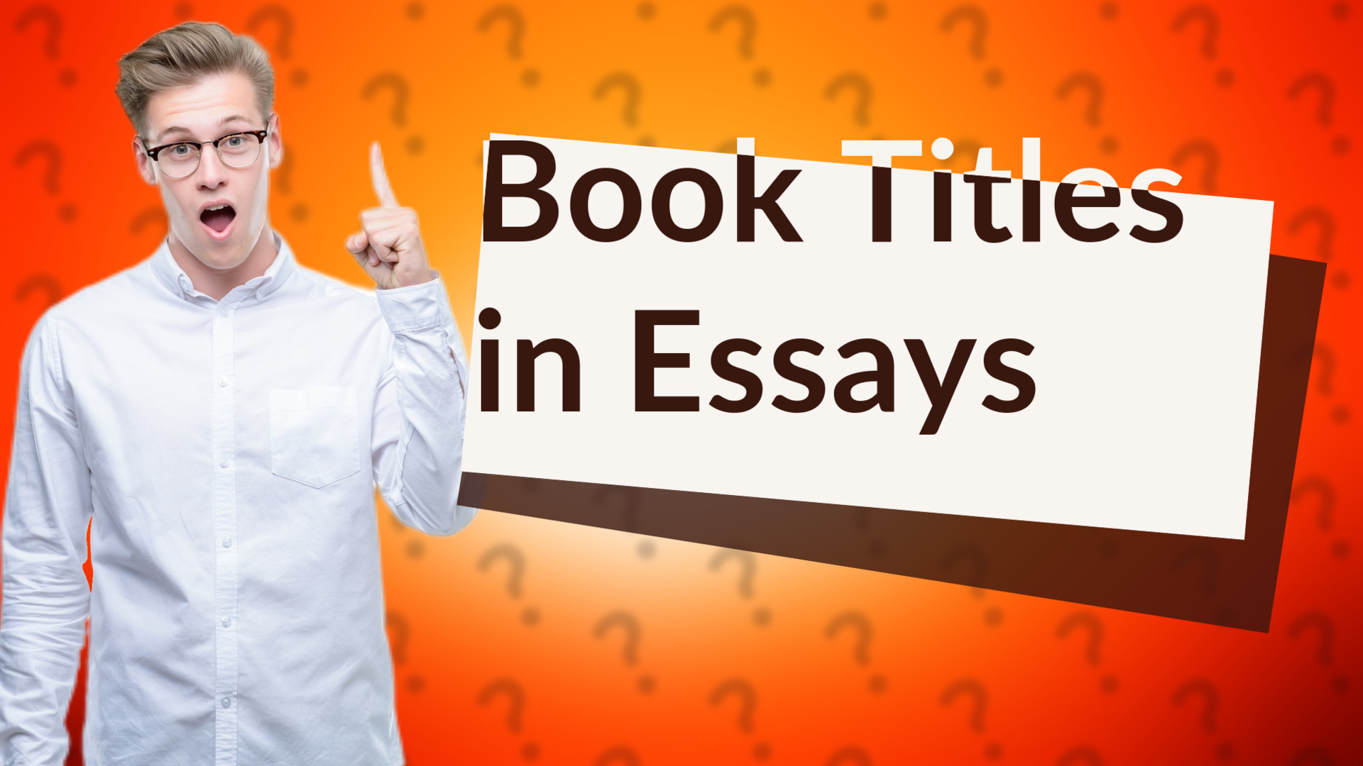 Book Titles in Essays