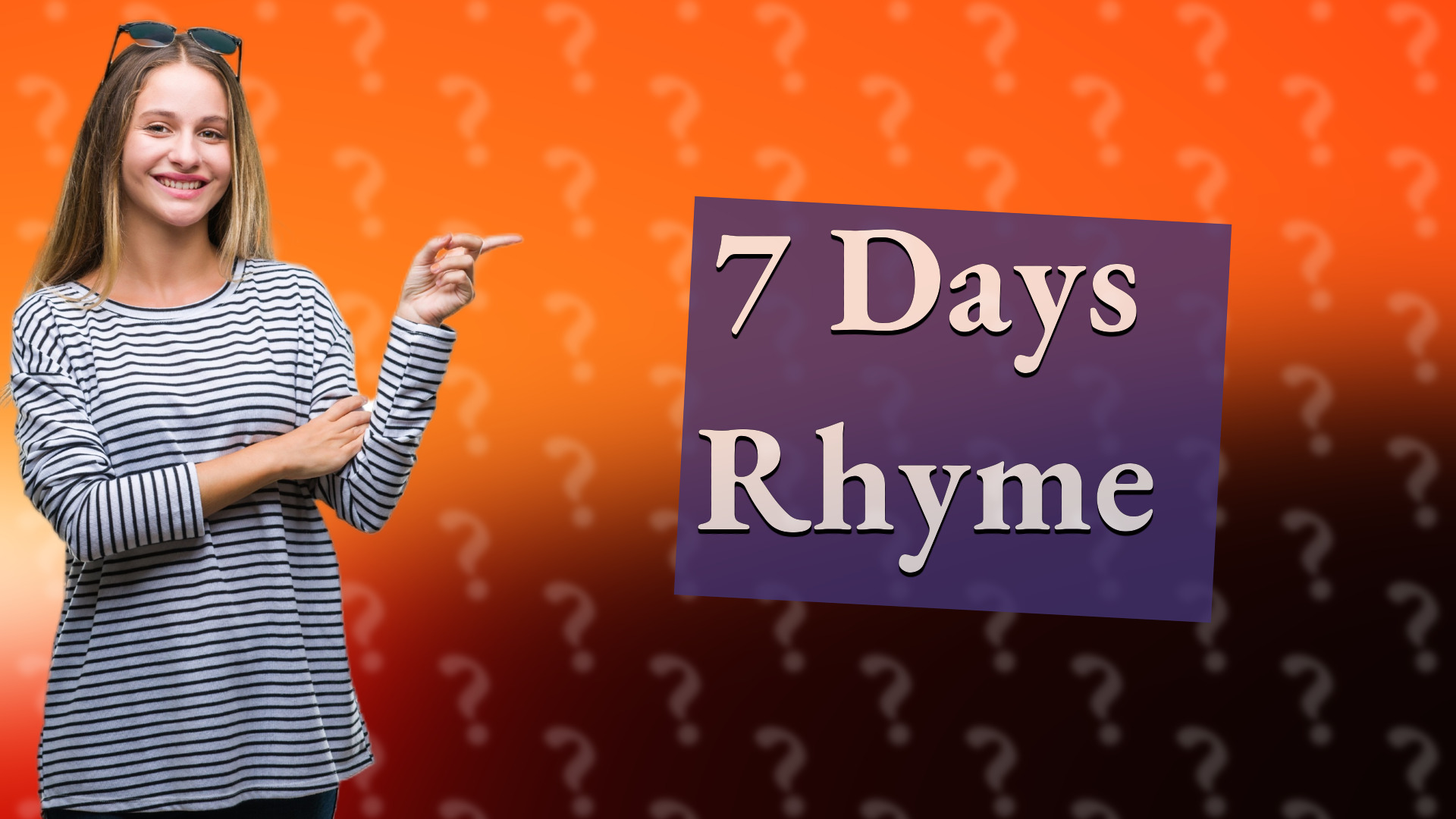 7 Days Rhyme