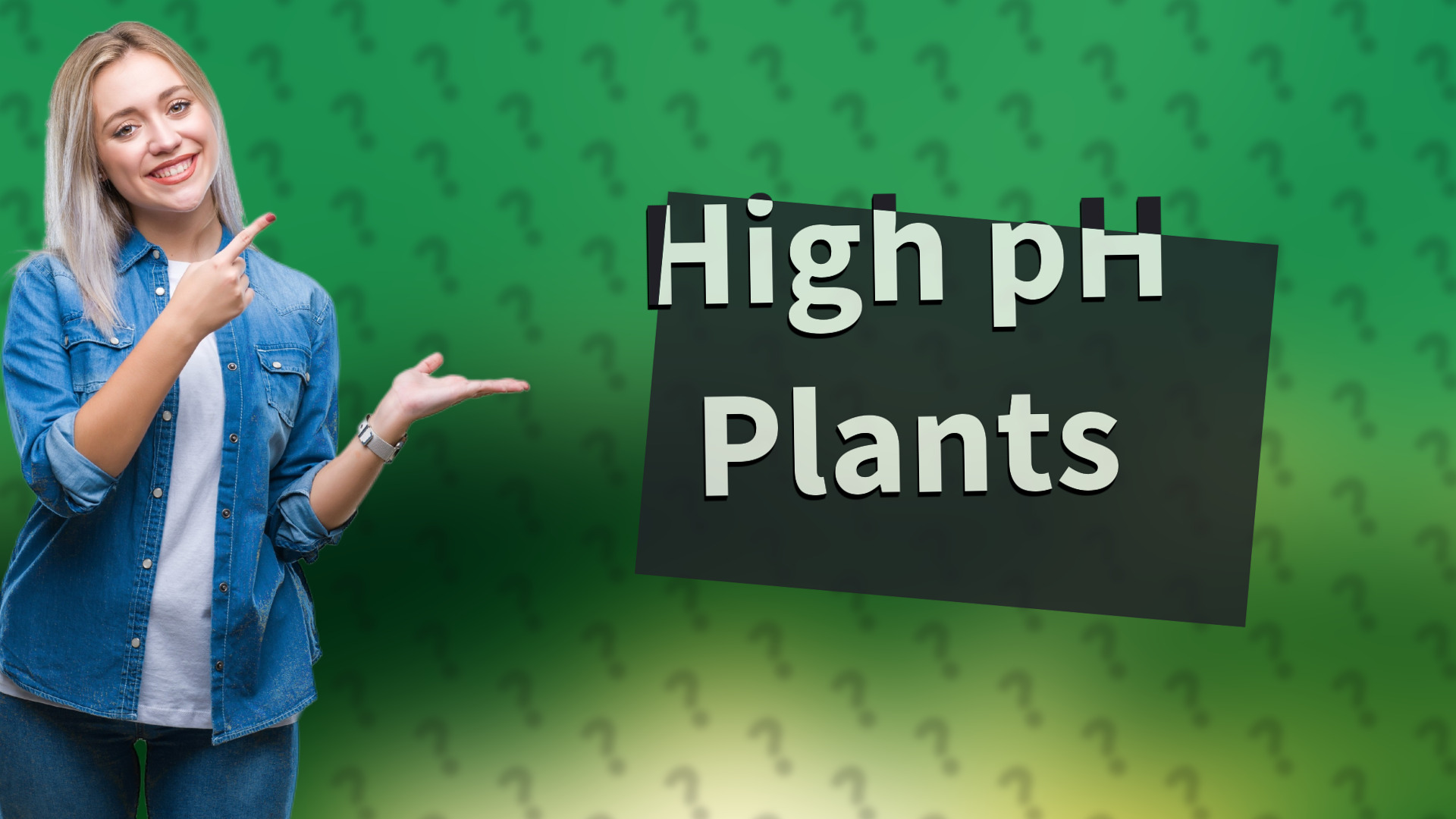 High pH Plants