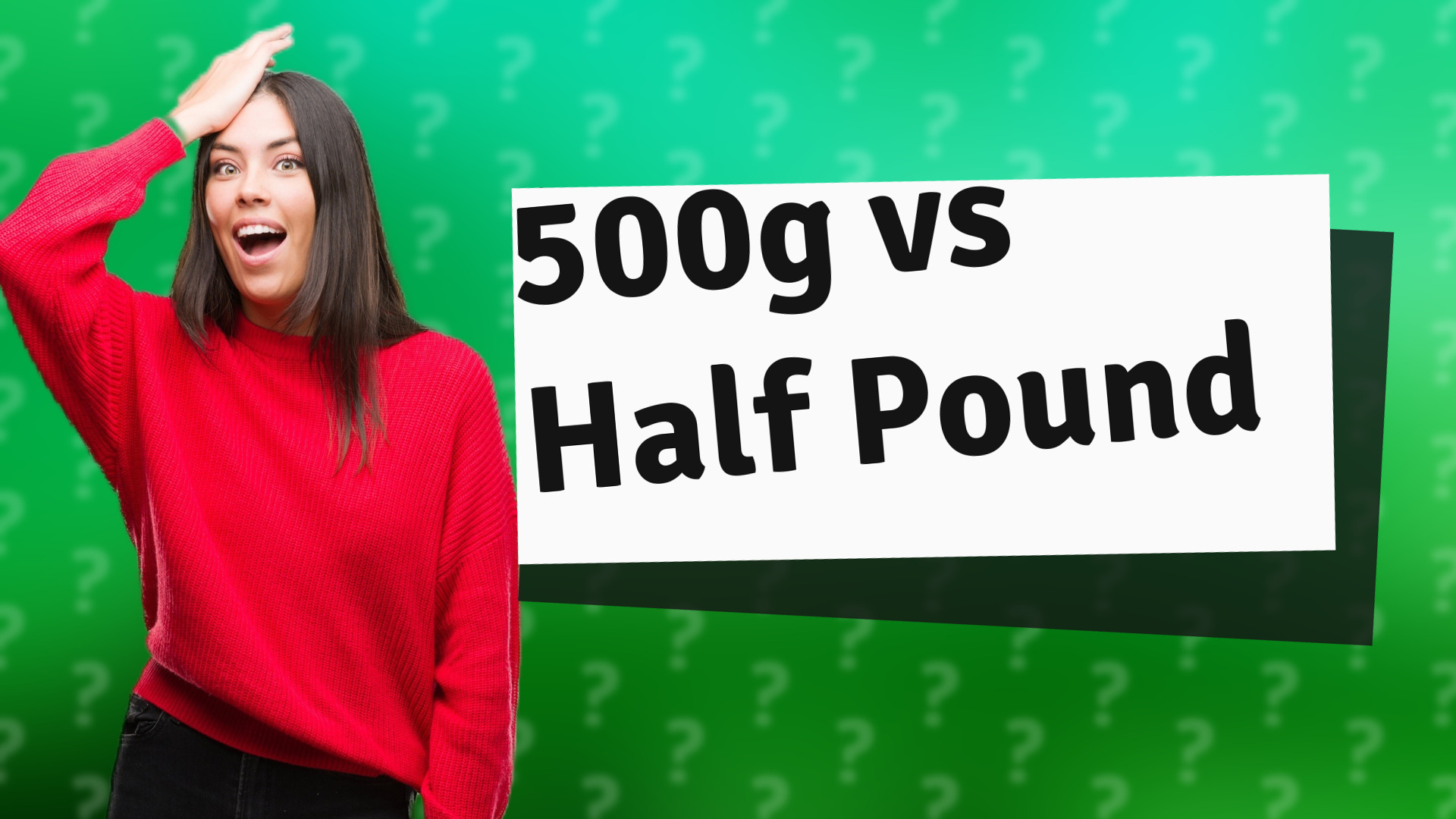 500g vs Half Pound