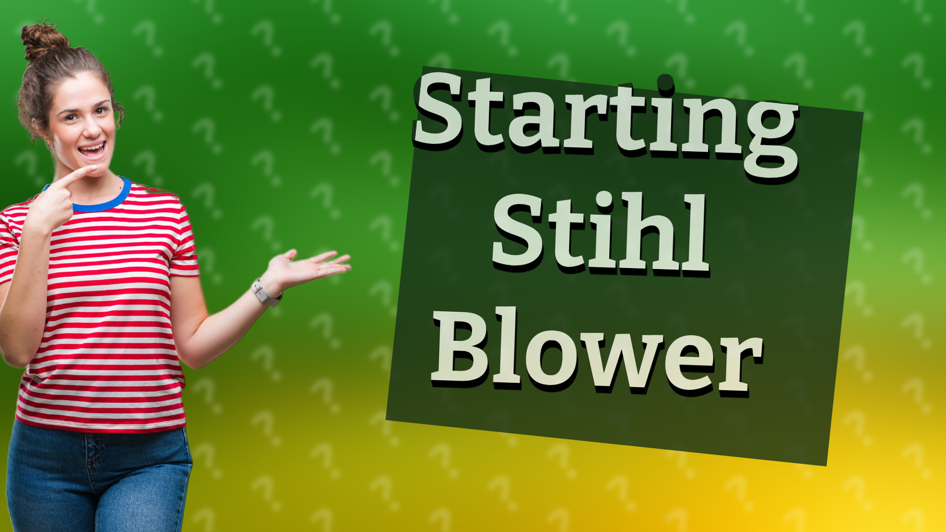 Starting Stihl Blower