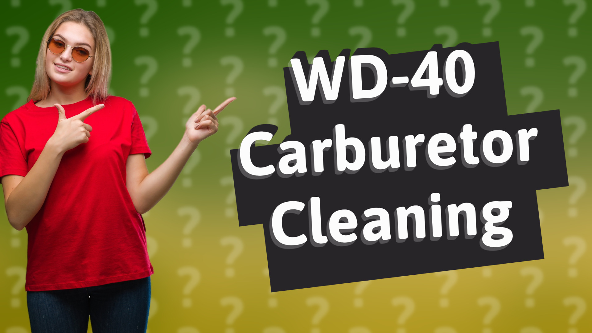 WD-40 Carburetor Cleaning