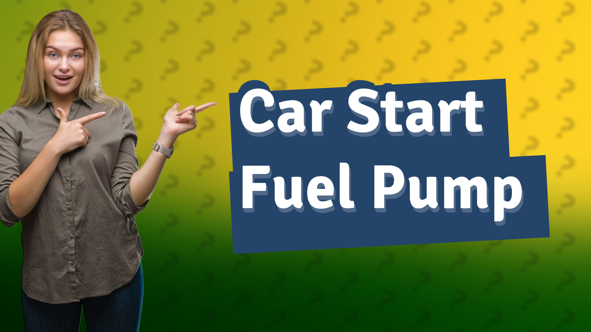 Car Start Fuel Pump