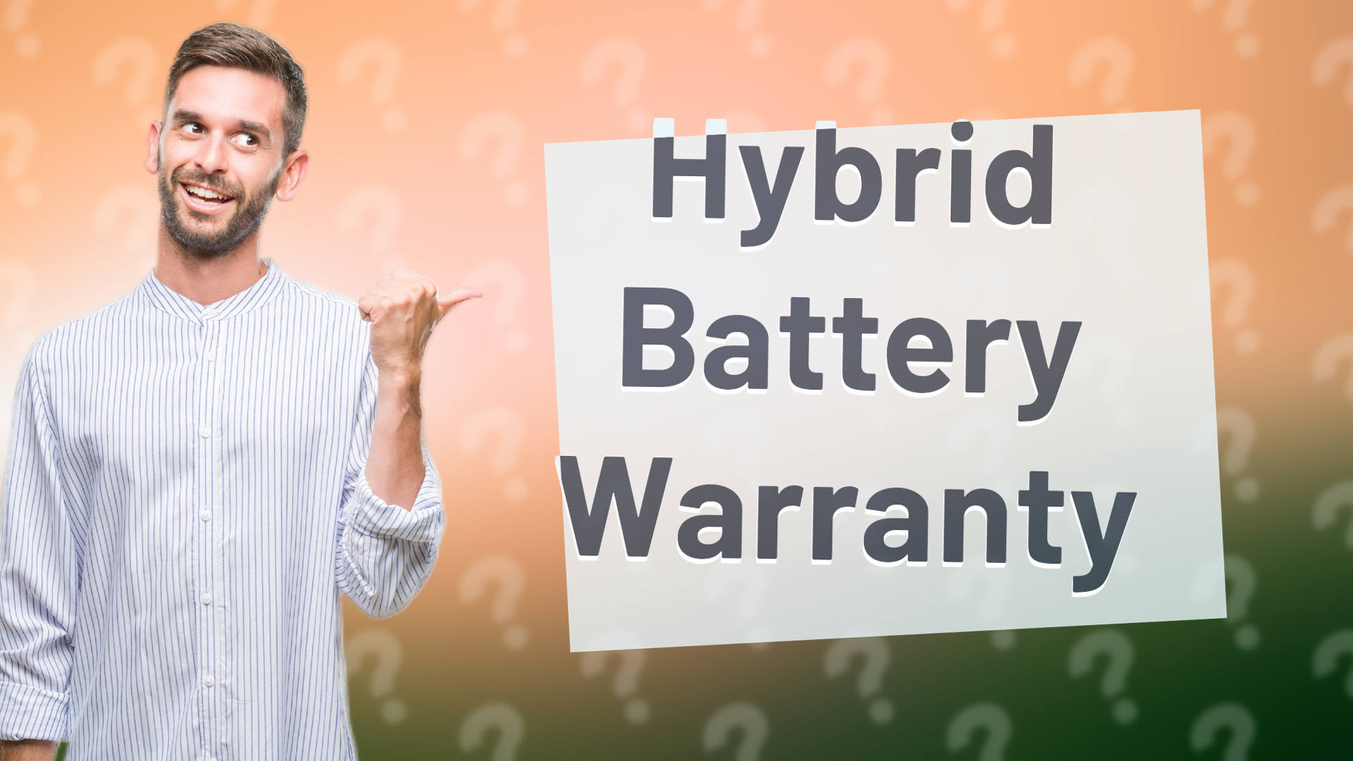 Hybrid Battery Warranty