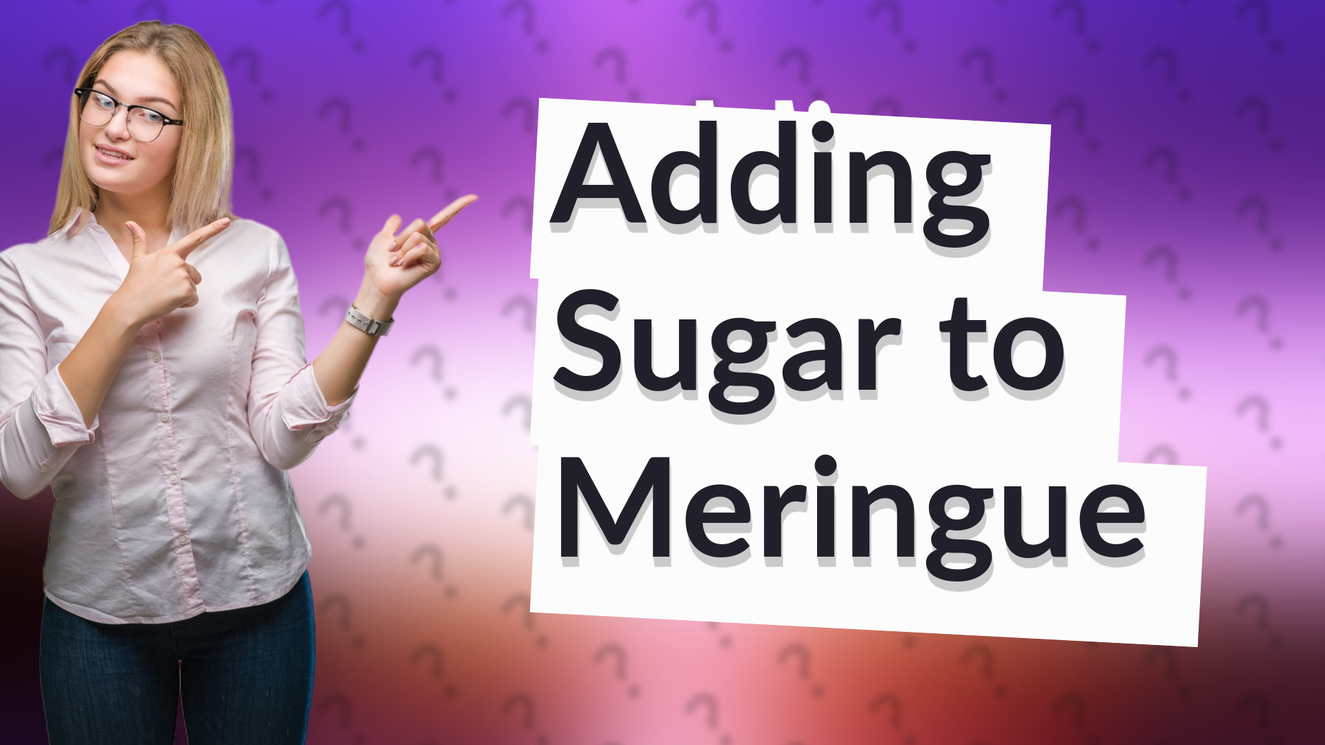 Adding Sugar to Meringue