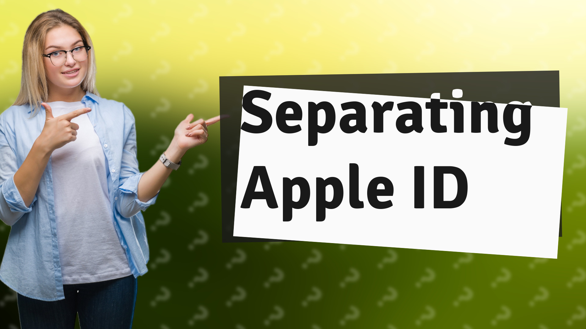 Separating Apple ID