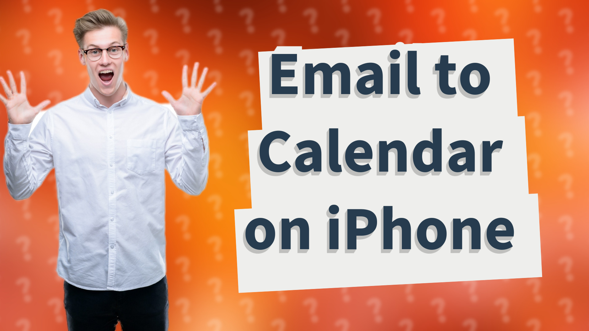 Email to Calendar on iPhone