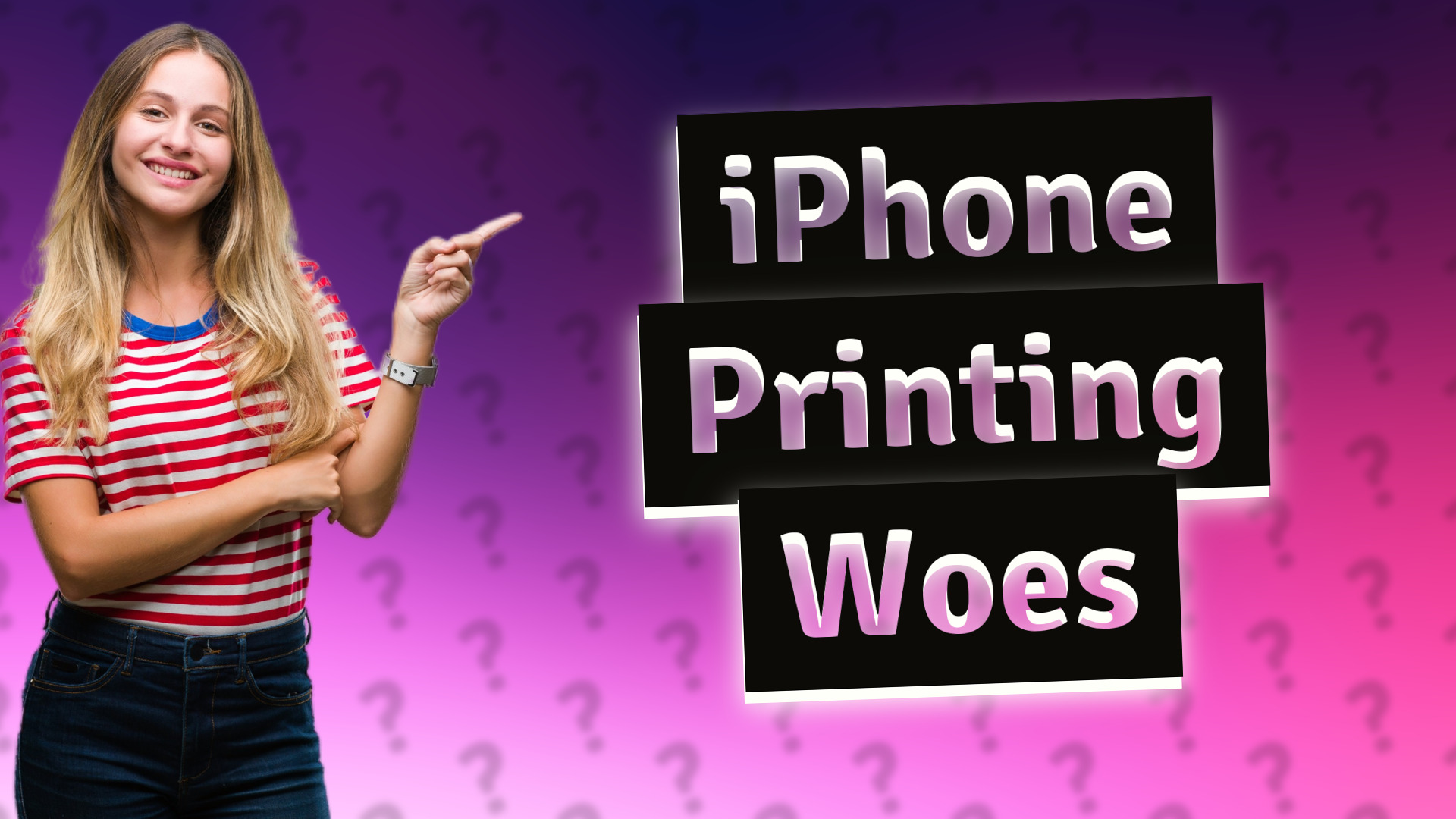 iPhone Printing Woes