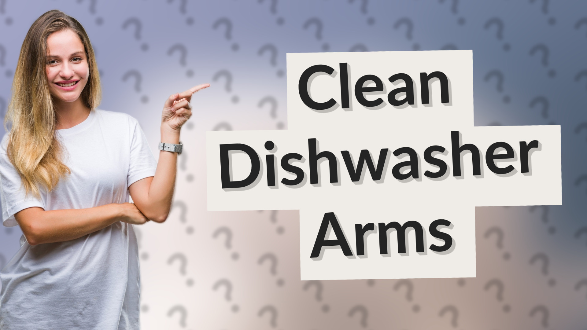 Clean Dishwasher Arms
