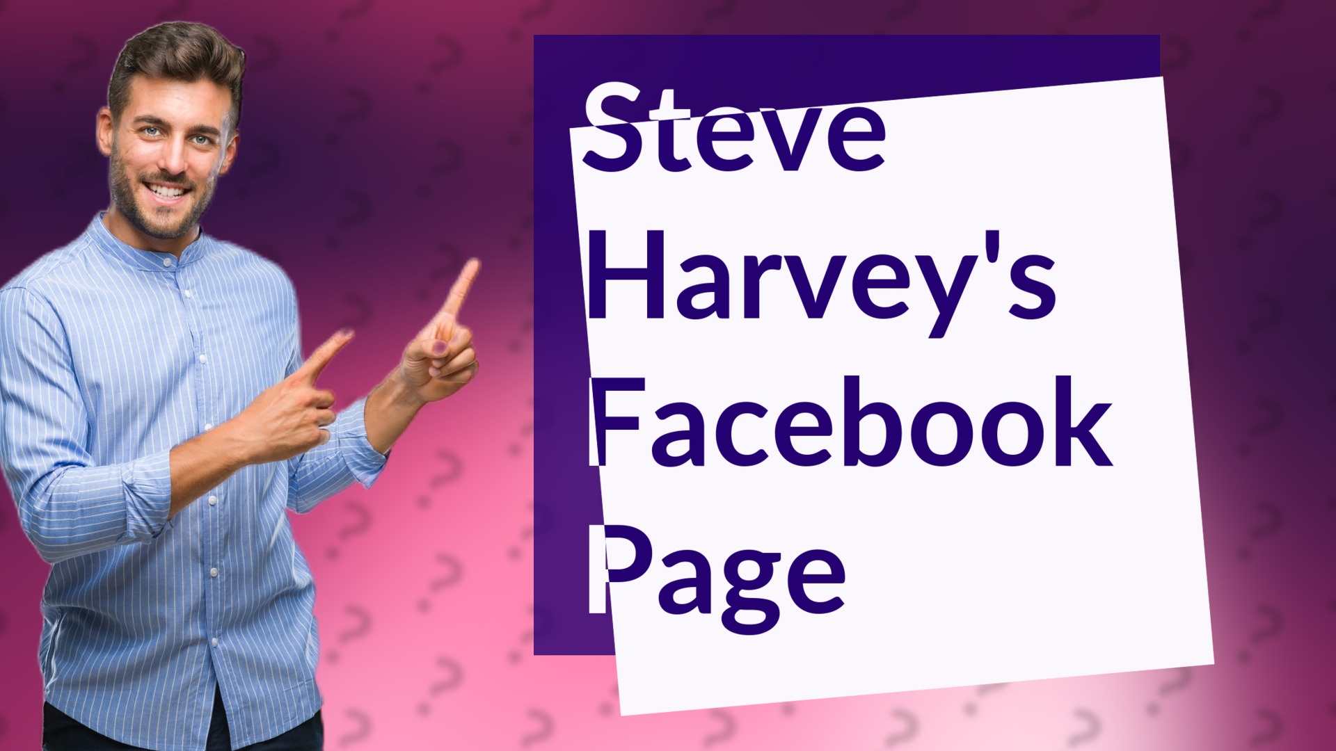 Steve Harvey's Facebook Page