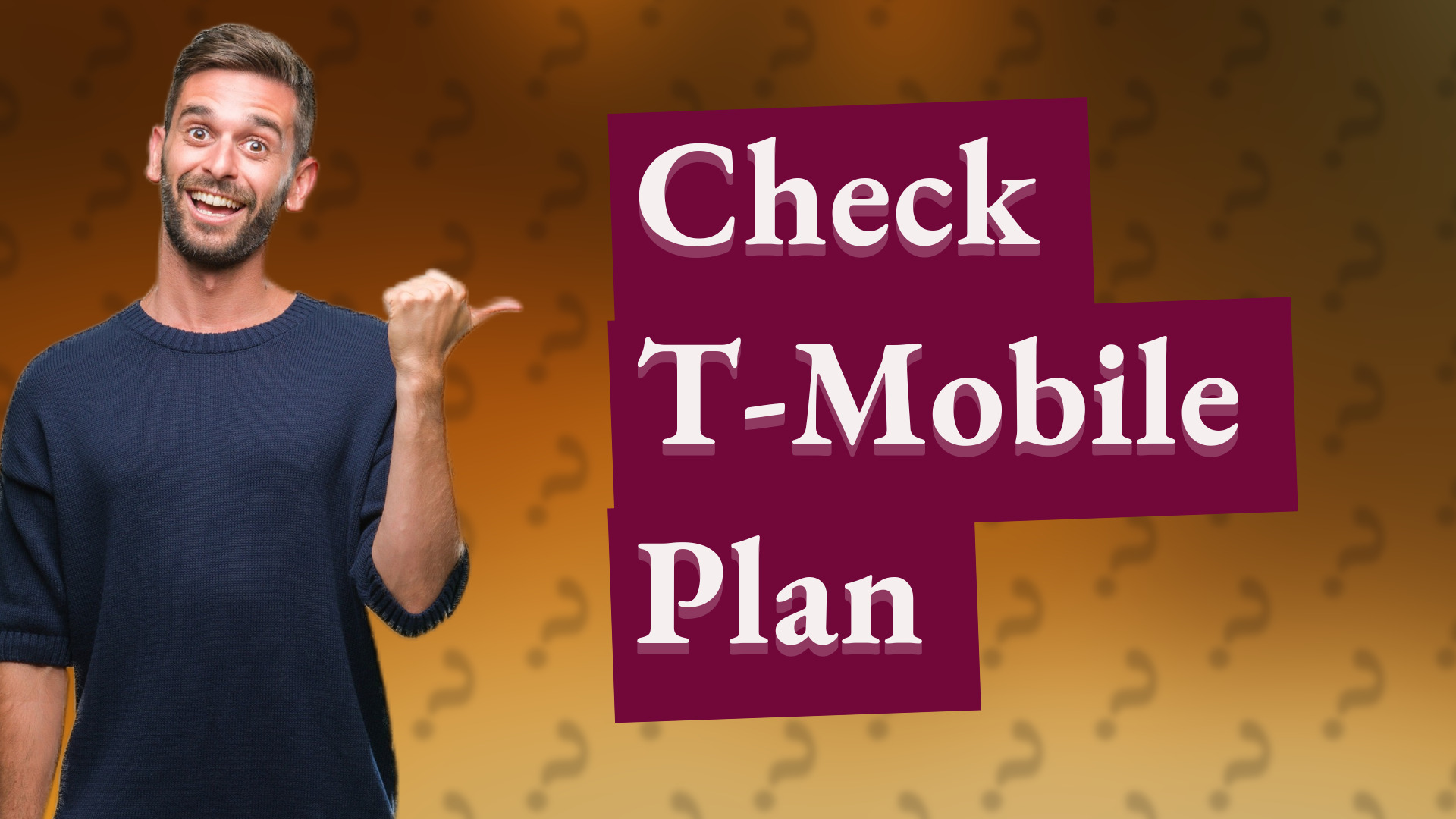 Check T-Mobile Plan