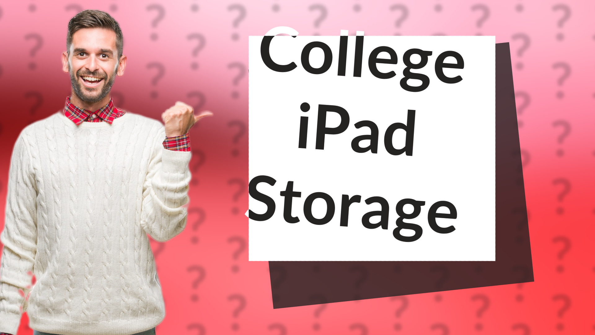 College iPad Storage