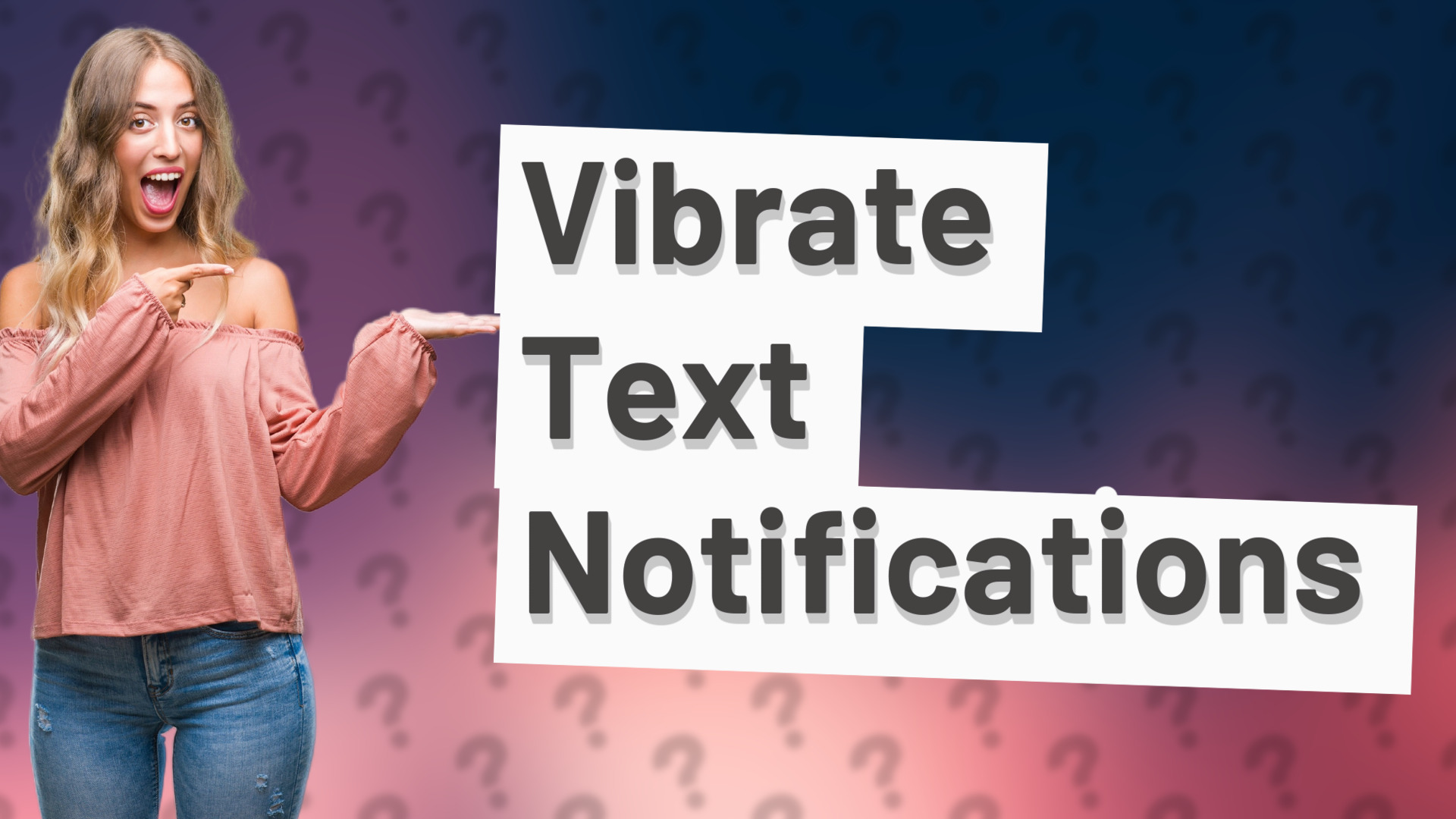 Vibrate Text Notifications