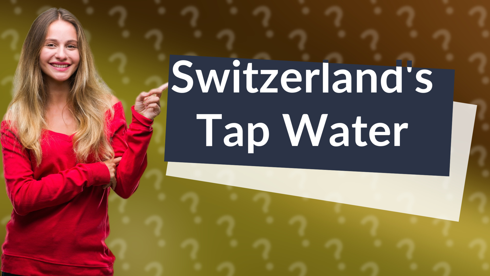 Switzerland's Tap Water