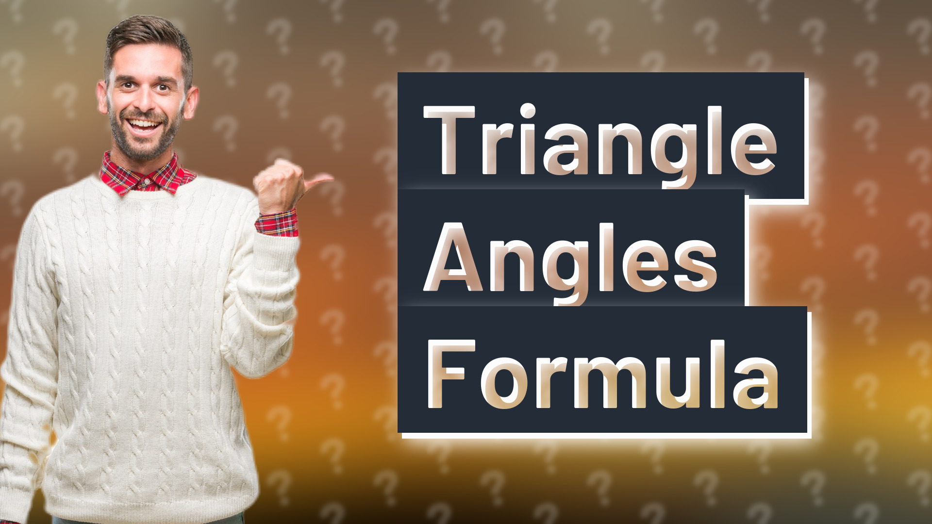 Triangle Angles Formula