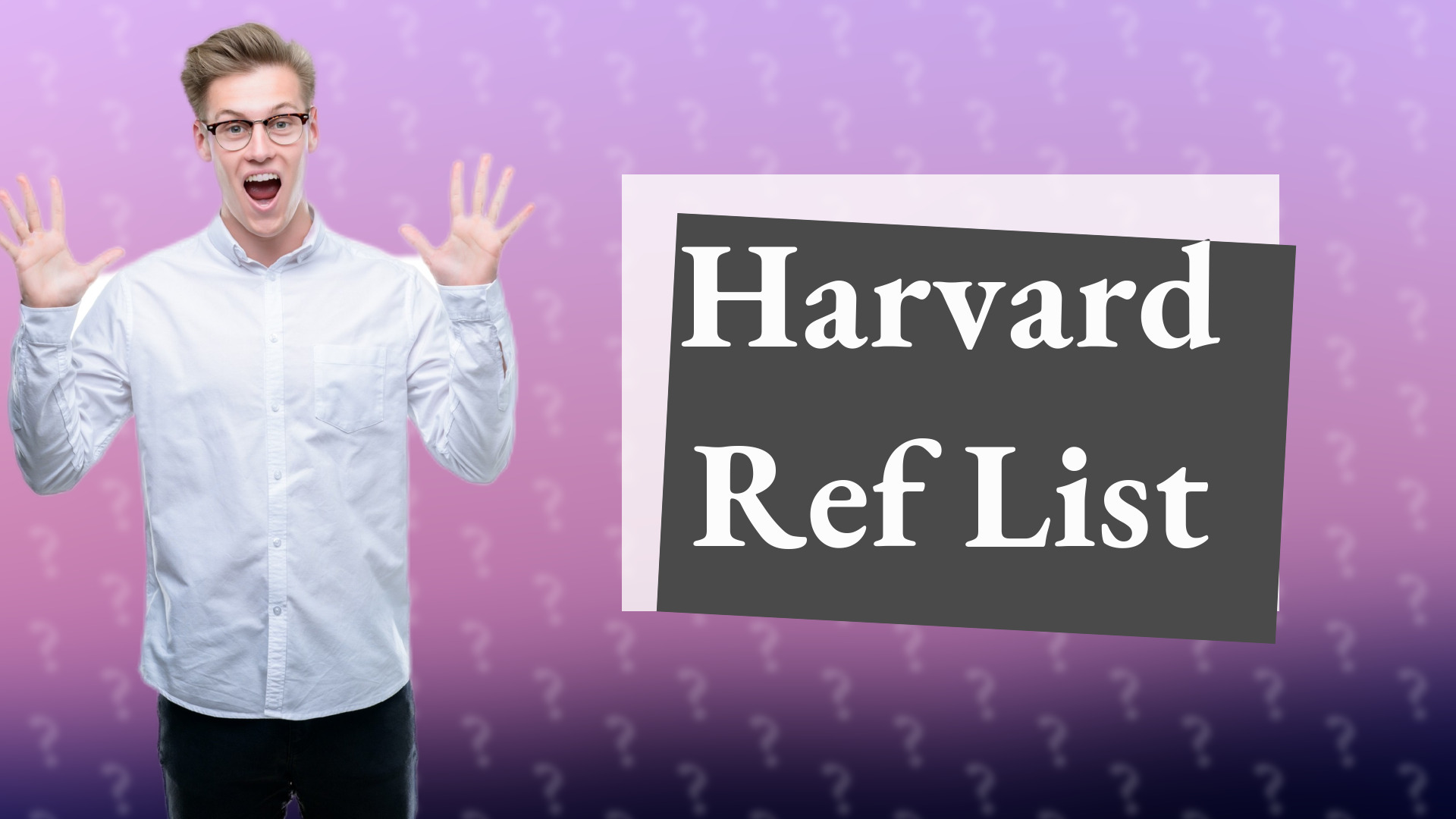 Harvard Ref List