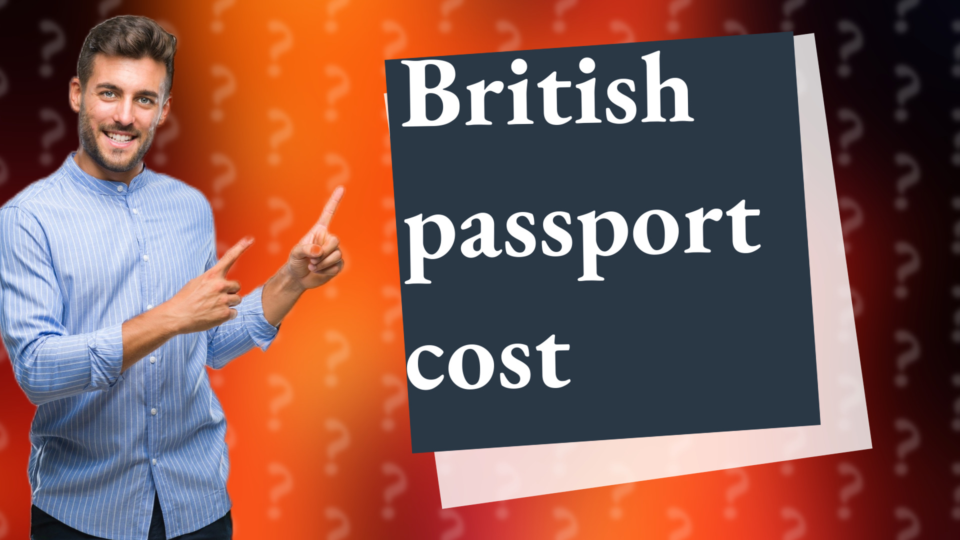 British passport cost