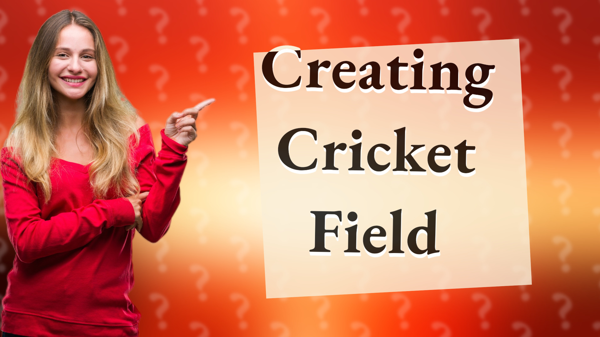 Creating Cricket Field