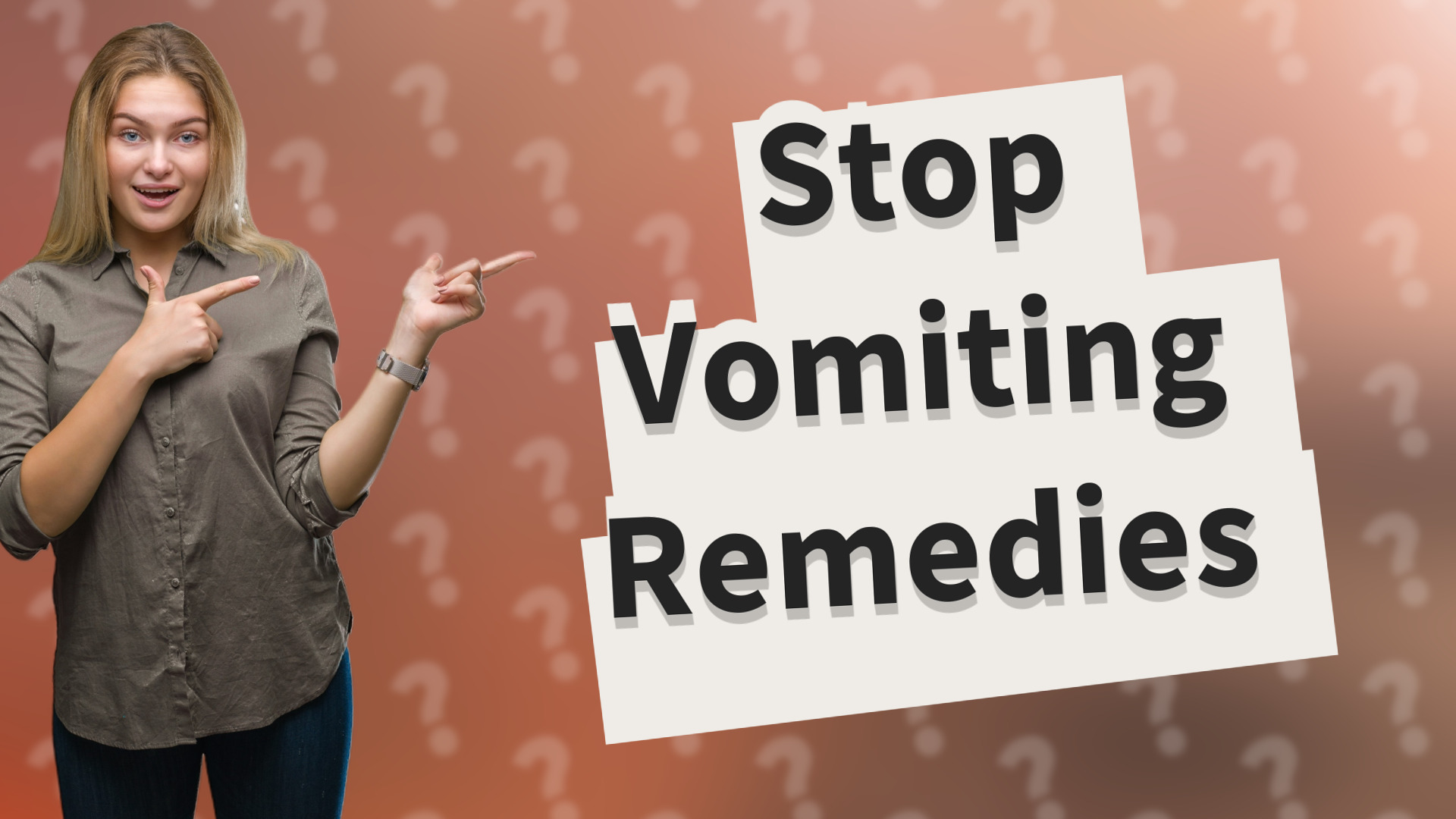 Stop Vomiting Remedies