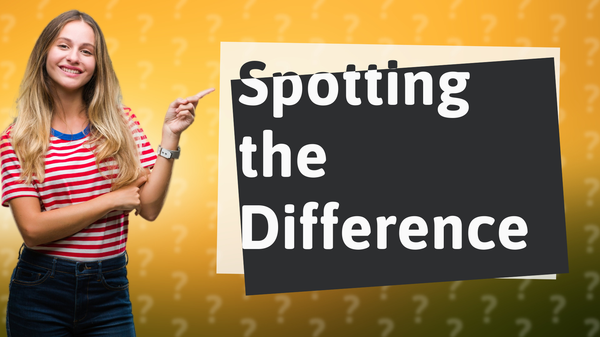 Spotting the Difference