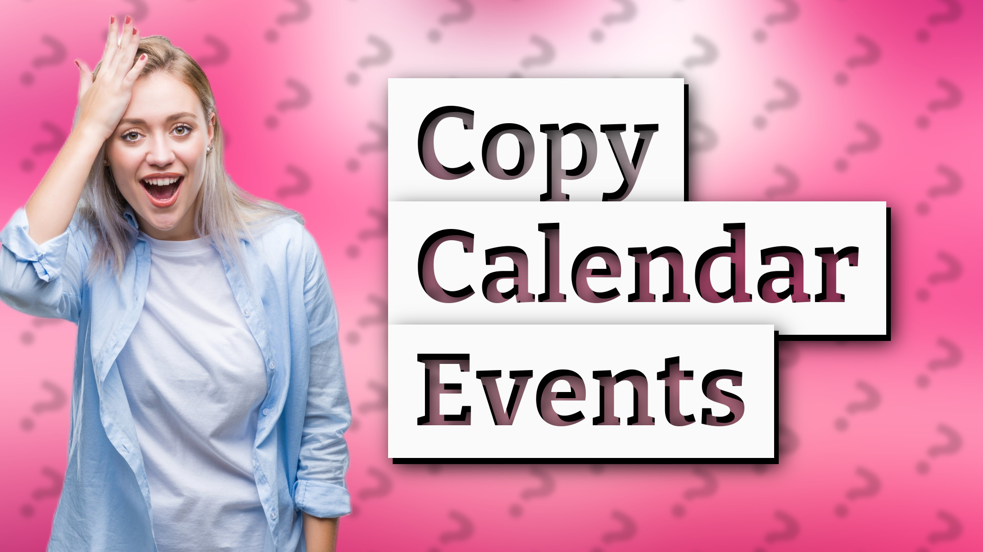 Copy Calendar Events
