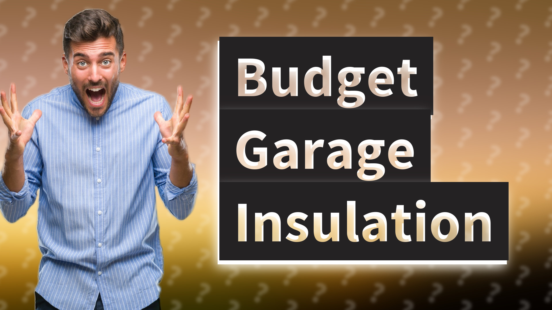Budget Garage Insulation