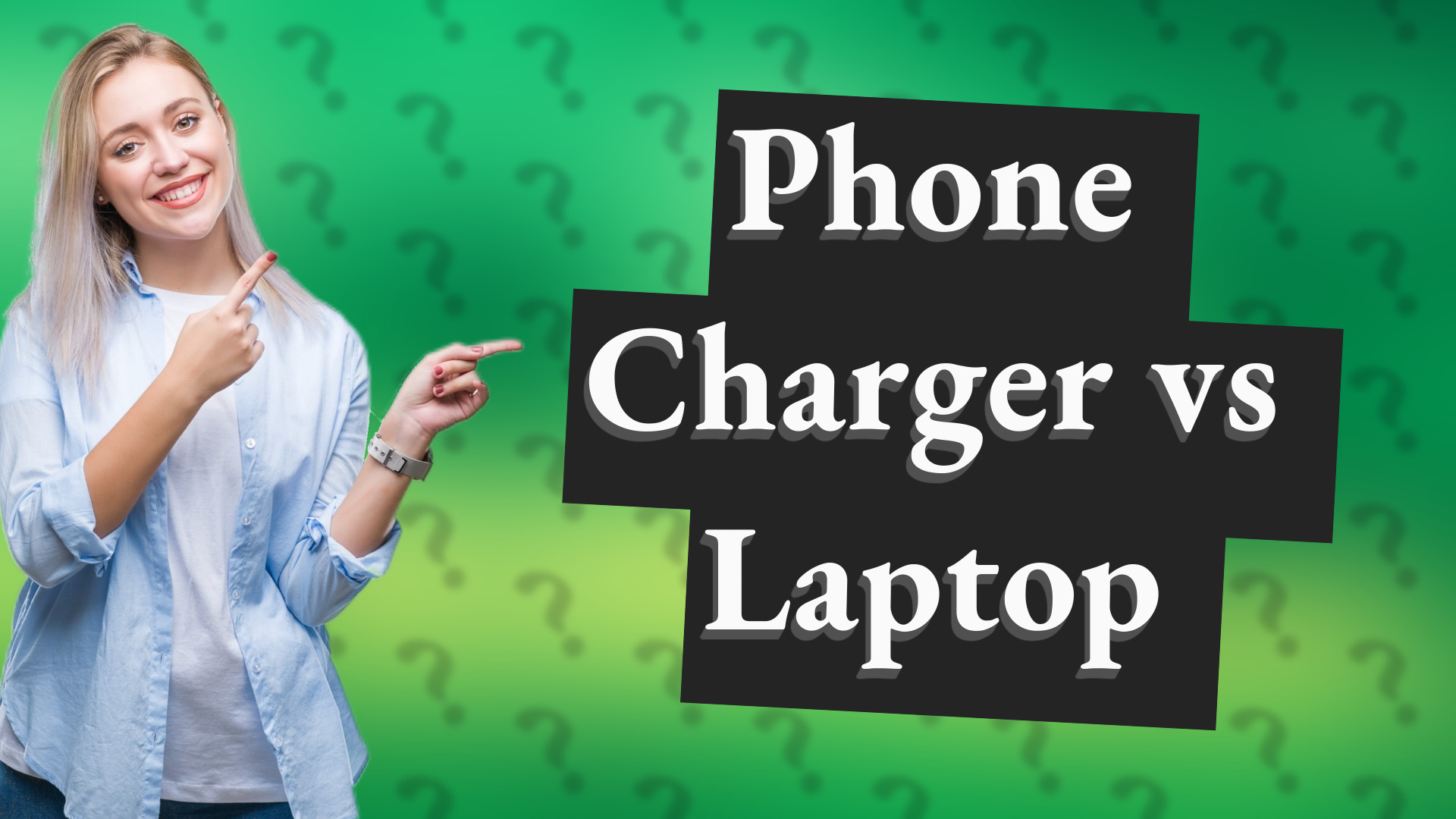 Phone Charger vs Laptop