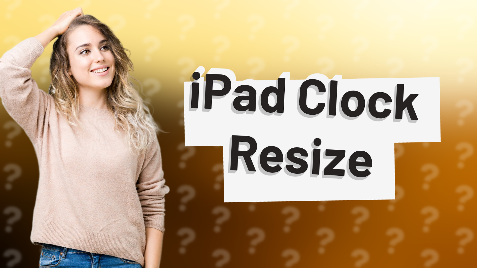 iPad Clock Resize