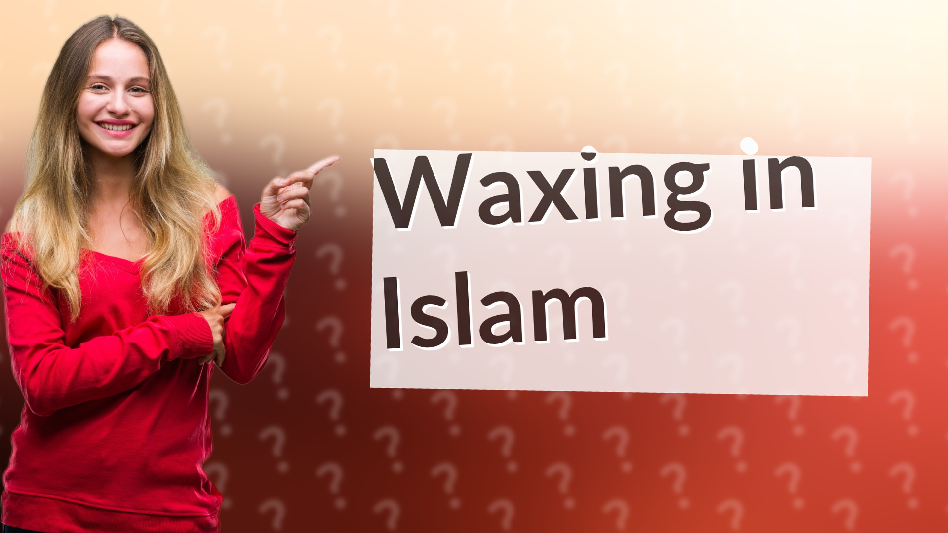 Waxing in Islam