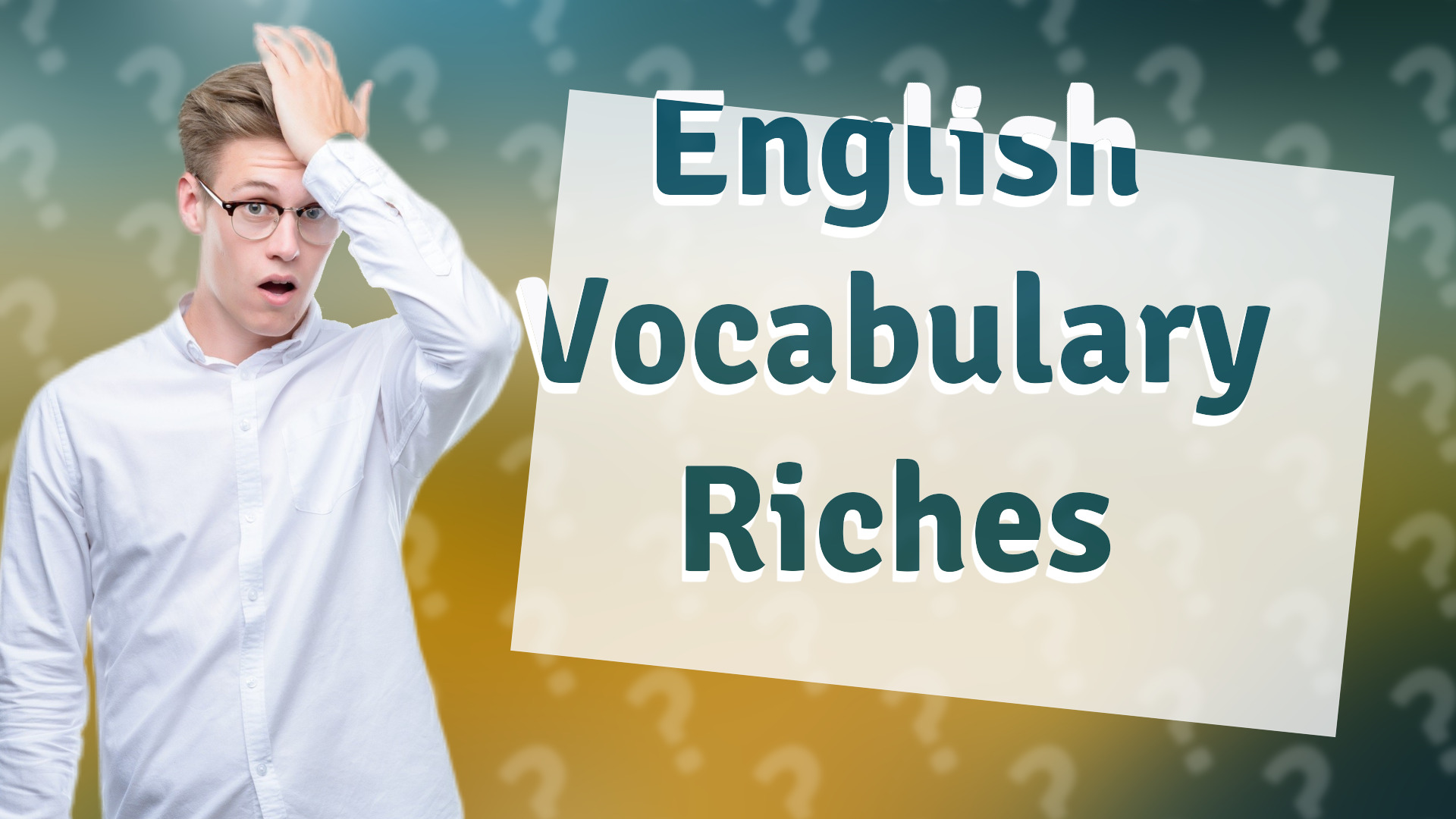English Vocabulary Riches