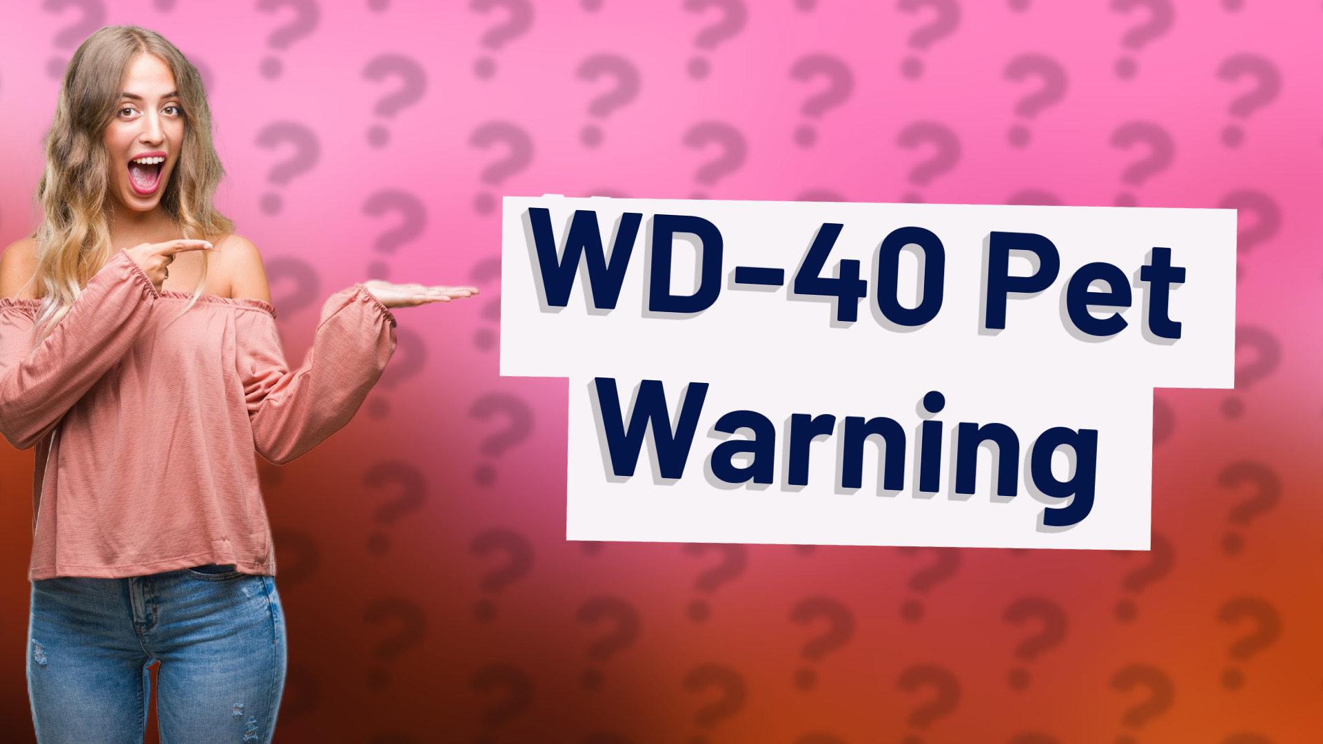 WD-40 Pet Warning