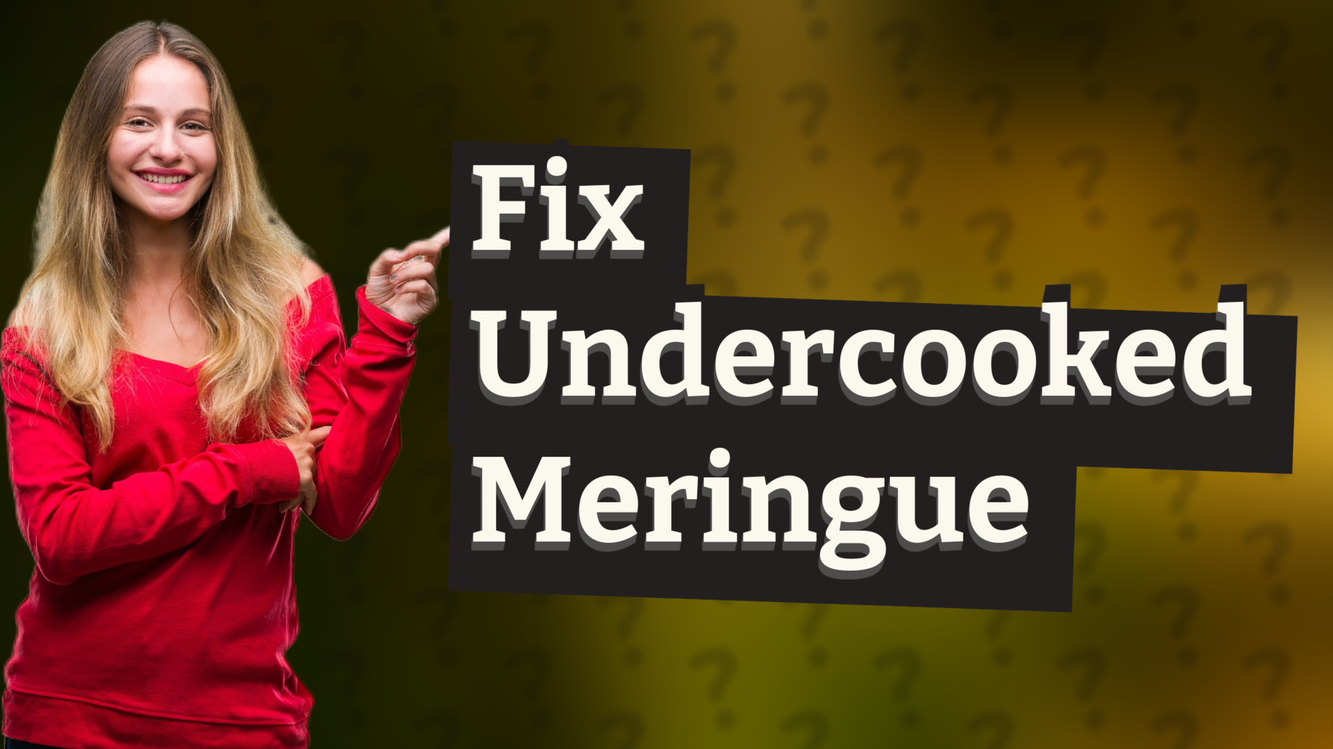 Fix Undercooked Meringue