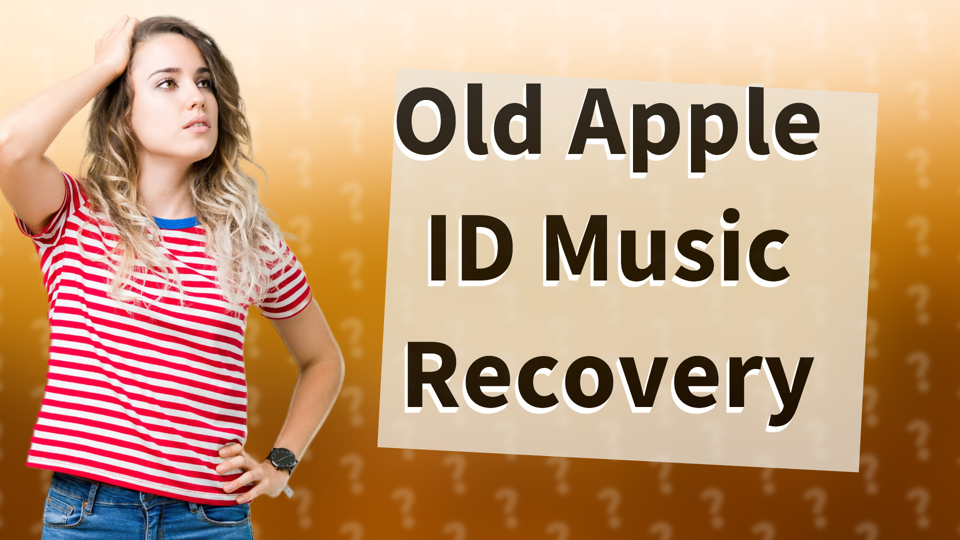 Old Apple ID Music Recovery
