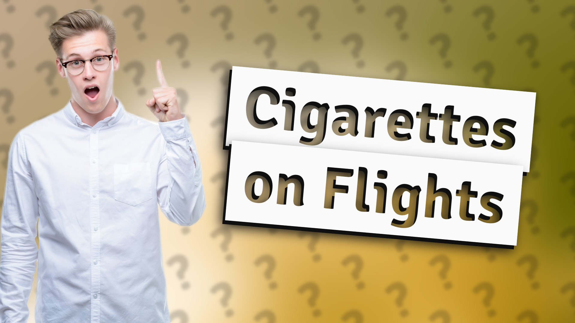 Cigarettes on Flights