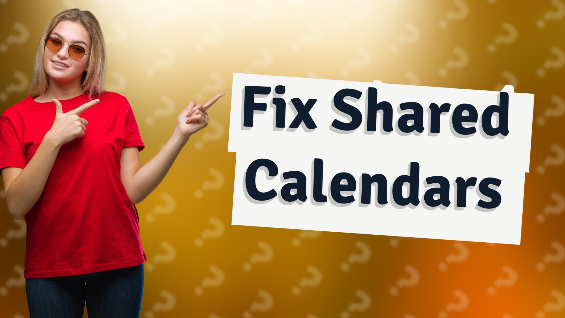 Fix Shared Calendars