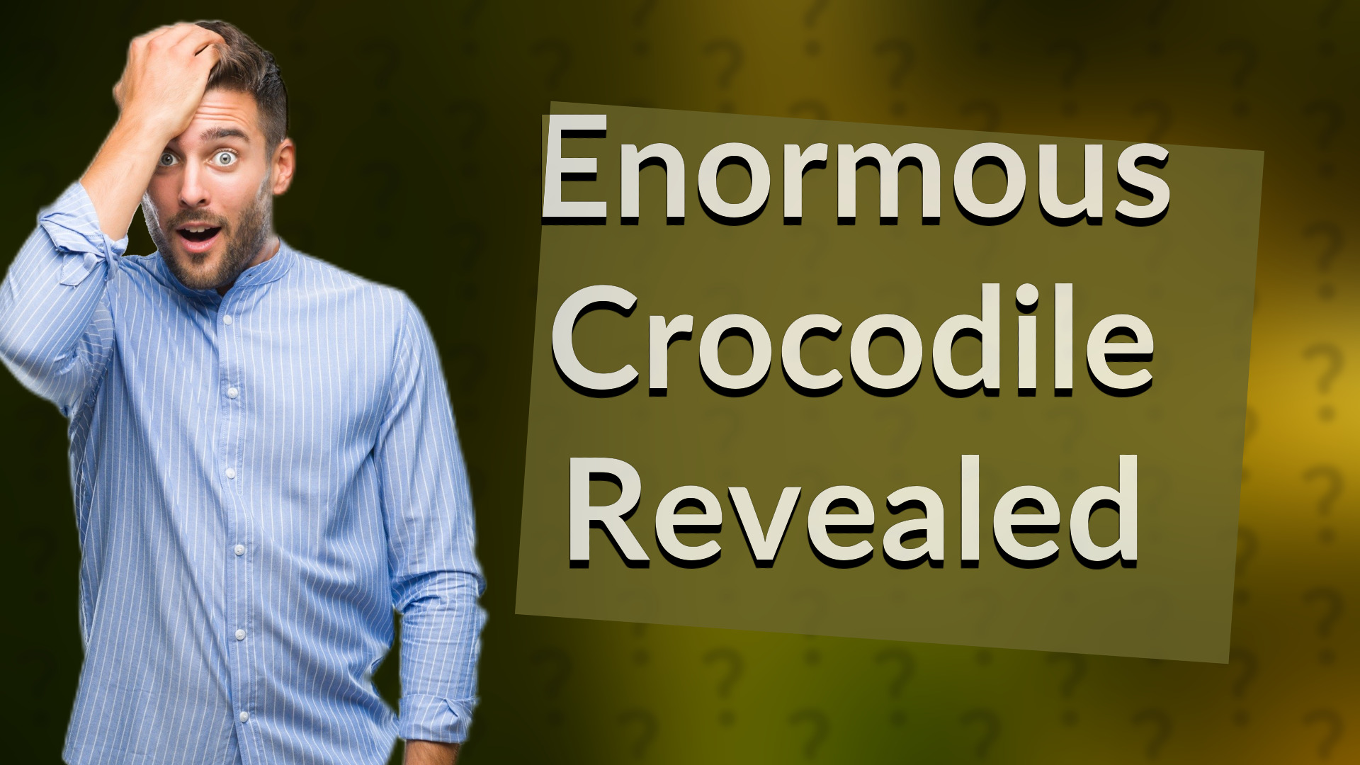 Enormous Crocodile Revealed