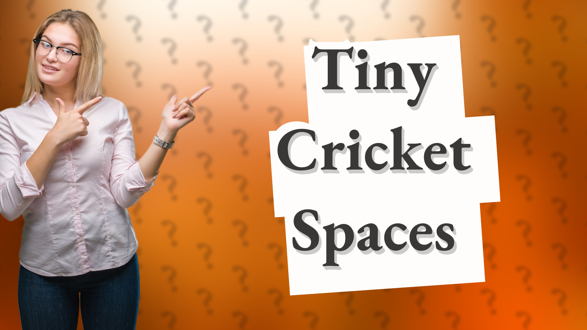 Tiny Cricket Spaces